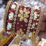 Red-&-Gold-Kundan-Bridal-Bangle-Set-with-Pearl-Detailing